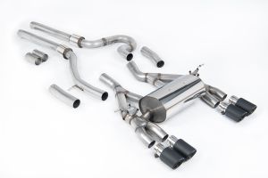 Milltek Sport  Equal Length (Loudest) Carbon Fibre Tips - OE System requires cutting BMW  3 Series  F80 M3 & M3 Competition Saloon (Non OPF/GPF Models Only)