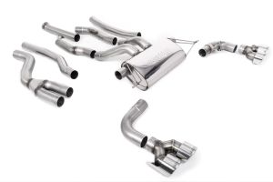 Milltek Sport  OPF/GPF Bypass with Quad GT-100 Polished Trims (Does NOT Require OE System to be Cut) - Requires Stage 2 ECU Software or OPF/GPF Bypass Module BMW  2 Series  M240i Coupé (G42 XDrive OPF/GPF Models Only)