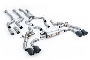 Milltek Sport  Primary Cat back with Jet-115 Carbon Fibre Trims BMW  X3  X3M / X3M Comp (G01) 3.0 (ROW & North American S58 Engine - LCI only) (2022 and Later)