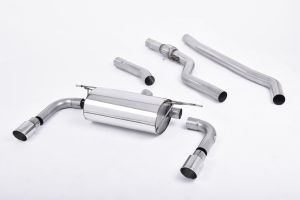 Milltek Sport  Requires 335i rear valance. Non-resonated (louder) BMW  3 Series  F30 328i M Sport Automatic (without Tow Bar‚ None xDrive & N20 Engine Only)