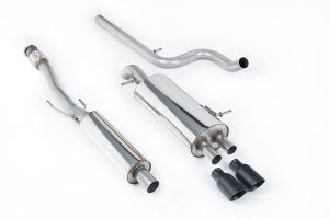 Milltek Sport  Resonated (quieter). Cerakote Black Tips Citroen  DS3  1.6 THP 16V DSport