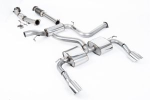 Milltek Sport  Resonated (quieter). Requires a Stage 2 ECU remap Ford  Focus  MK2 RS 2.5T 305PS