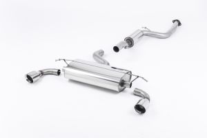 Milltek Sport  Resonated (quieter) with GT-100 Polished Trims Ford  Focus  Mk2 ST 225