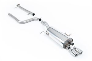 Milltek Sport  Non-resonated (louder) with Polished Tips Ford  Fiesta  Mk7/Mk7.5 ST 1.6 litre EcoBoost 182PS & ST200
