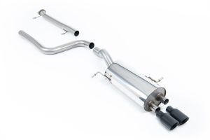 Milltek Sport  Non-resonated (louder) with Cerakote Black Tips Ford  Fiesta  Mk7/Mk7.5 ST 1.6 litre EcoBoost 182PS & ST200
