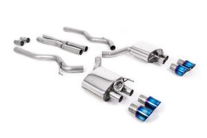 Milltek Sport  Cat Back with Burnt Titanium Trims GT-100 Trims Ford  Mustang  5.0 V8 GT (Fastback - Facelift Model)
