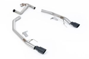 Milltek Sport  Twin Outlet (Ranger Raptor Style) with GT-90 Cerakote Black Tips Ford  Ranger  2.0TDCI 205PS Bi-Turbo Diesel
