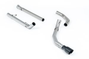 Milltek Sport  Single Outlet - Non-Resonated (Louder) with GT-100 Cerakote Black Tip Ford  F150  SuperCrew (5.5ft Bed) 3.5 V6 EcoBoost