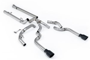 Milltek Sport  Dual Outlet (Non Tremor Models) - Non-Resonated (Louder) with 2 x GT-100 Cerakote Black Tips Ford  F150  SuperCrew (5.5ft Bed) 3.5 V6 EcoBoost