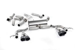 Milltek Sport  EC-Approval - Cerakote Black Tips.  Honda / Acura  Civic  Type R FK2 Turbocharged 2.0 litre i-VTEC (RHD models only)