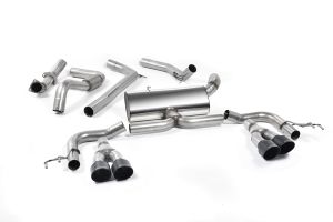 Milltek Sport  Race System. Cerakote Black Tips. Honda / Acura  Civic  Type R FK2 Turbocharged 2.0 litre i-VTEC (RHD models only)