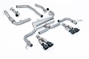 Milltek Sport  Road+ System. Cerakote Black Tips. Honda / Acura  Civic  Type R FK2 Turbocharged 2.0 litre i-VTEC (LHD models only)