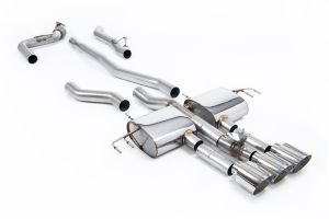 Milltek Sport  Cat Back Non-Resonated (Loudest) with 3 x GT-115 Polished Trims Honda / Acura  Integra  Type S (DE5) 2.0 Turbo 320hp