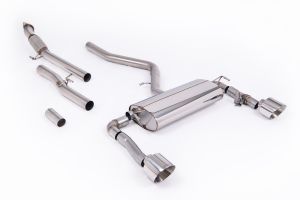 Milltek Sport  Non-Resonated (Louder) with GT-139 Polished Tips Hyundai / Kia  Kona  N 2.0L Turbo 275hp (Non OPF/GPF Models)