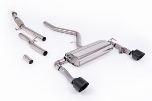Milltek Sport  Non-Resonated (Louder) with GT-139 Cerakote Black Tips Hyundai / Kia  Kona  N 2.0L Turbo 275hp (Non OPF/GPF Models)