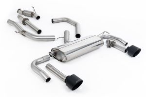 Milltek Sport  Resonated Valved Catback with GT-139 Cerakote Black Trims Hyundai / Kia  Elantra  N 2.0L Turbo 275hp (Non-OPF/GPF Models Only)