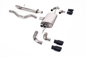 Milltek Sport  OPF/GPF Back System with GT-90 Cerakote Black Trims - ECE Approved Land Rover / Range Rover  Defender  110 3.0 I6 P400 (OPF/GPF and Non-OPF/GPF Equipped Vehicle Compatible)