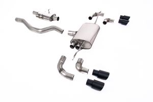 Milltek Sport  OPF/GPF Back System with GT-90 Cerakote Black Trims  Land Rover / Range Rover  Defender  90 2.0 I4 P300 & P400e (OPF/GPF and Non-OPF/GPF Equipped Vehicle Compatible)