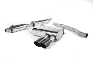 Milltek Sport  Resonated (quieter). Cerakote Black Tips  - ECE Approved New Mini  Mk3  (F56) Mini Cooper S 2.0 Turbo (UK and European models & Pre-LCI Only)