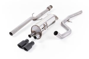 Milltek Sport  Non-resonated (louder). Cerakote Black Tips Peugeot 208  GTi 1.6