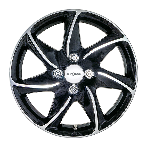 Ronal R51 JET BLACK-FRONT CUT ET 45, 7.0 x 16, luknje 5 x 120